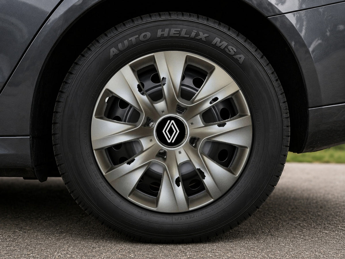 Set 4 Capace Roti Autohelix MSA® R16, Potrivite Jantelor de 16 inch, Pentru Renault Nou, Model 334