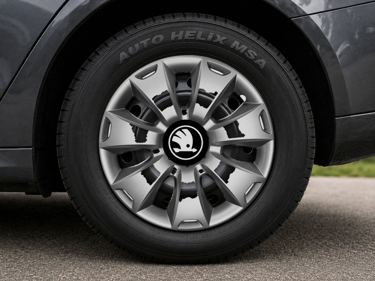 Set 4 capace roti 14 inchi (R14) compatibile SKODA NOU, Model - 335