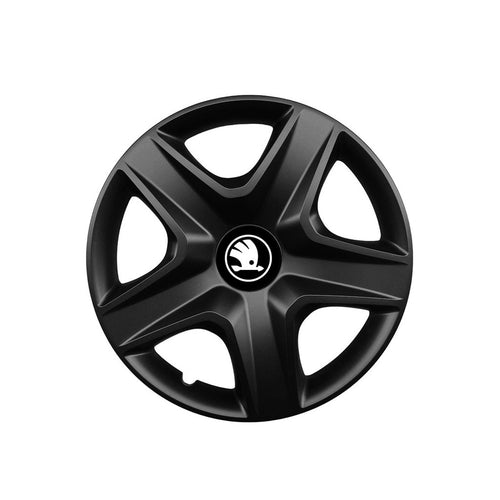 Set 4 capace roti 16 inchi (R16) compatibile SKODA NOU, Model 340 Black