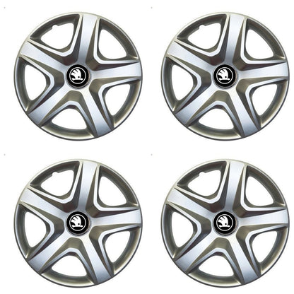 Set 4 Capace Roti 16 inch (R16) Model 340, Compatibile Cu Skoda Nou