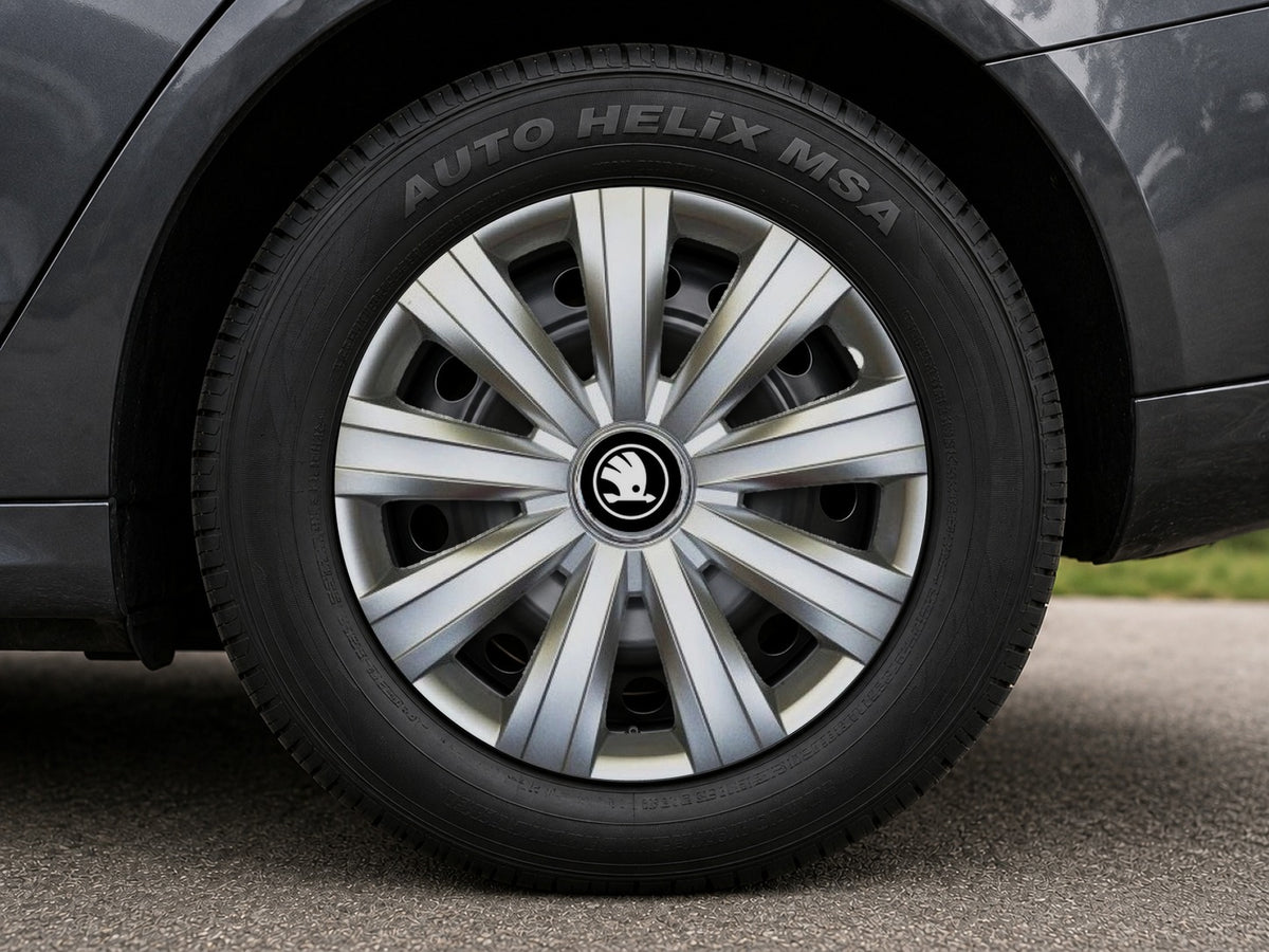 Set 4 Capace Roti R14, Potrivite Jantelor de 14 inch, Pentru Skoda Nou, Model 382