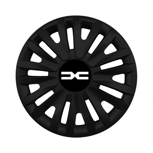 Set 4 capace roti 14 inch (R14) compatibile DACIA NOU, Model - 412 Black