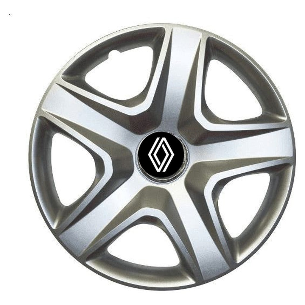 Set 4 Capace Roti Autohelix MSA® R15, Potrivite Jantelor de 15 inch, Pentru Renault Nou, Model 418