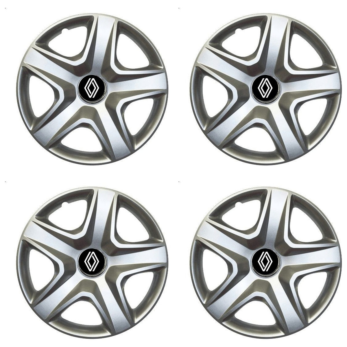 Set 4 Capace Roti Autohelix MSA® R15, Potrivite Jantelor de 15 inch, Pentru Renault Nou, Model 418