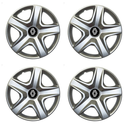 Set 4 Capace Roti Autohelix MSA® R16, Potrivite Jantelor de 16 inch, Pentru Renault Nou, Model 418