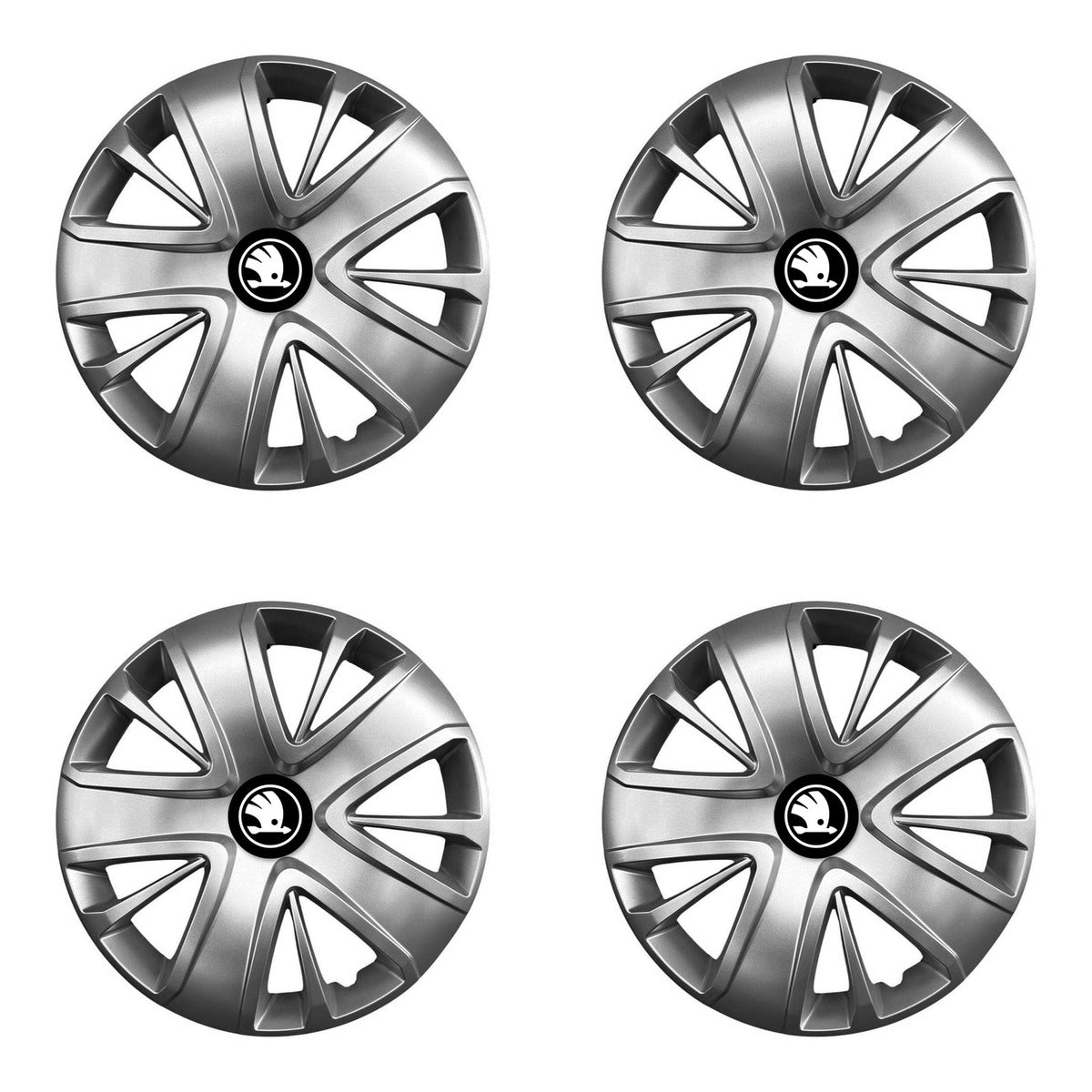 Set 4 capace roti potrivite jantelor de 14 inch (R14) compatibile gama SKODA NOU model - 428