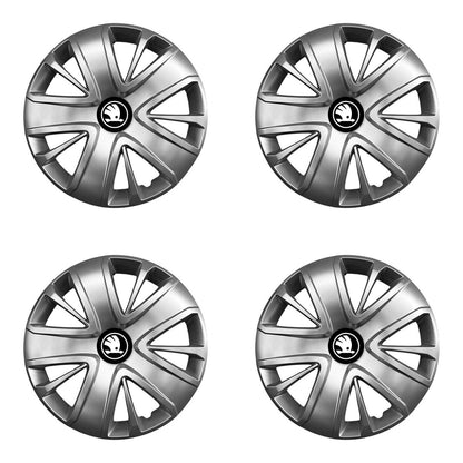 Set 4 capace roti potrivite jantelor de 14 inch (R14) compatibile gama SKODA NOU model - 428