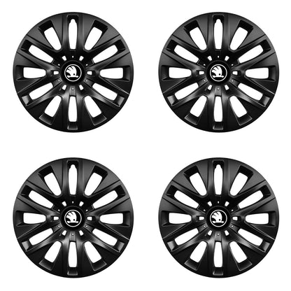 Set 4 capace roti 16 inchi (R16) compatibile SKODA NOU, Model 429 Black