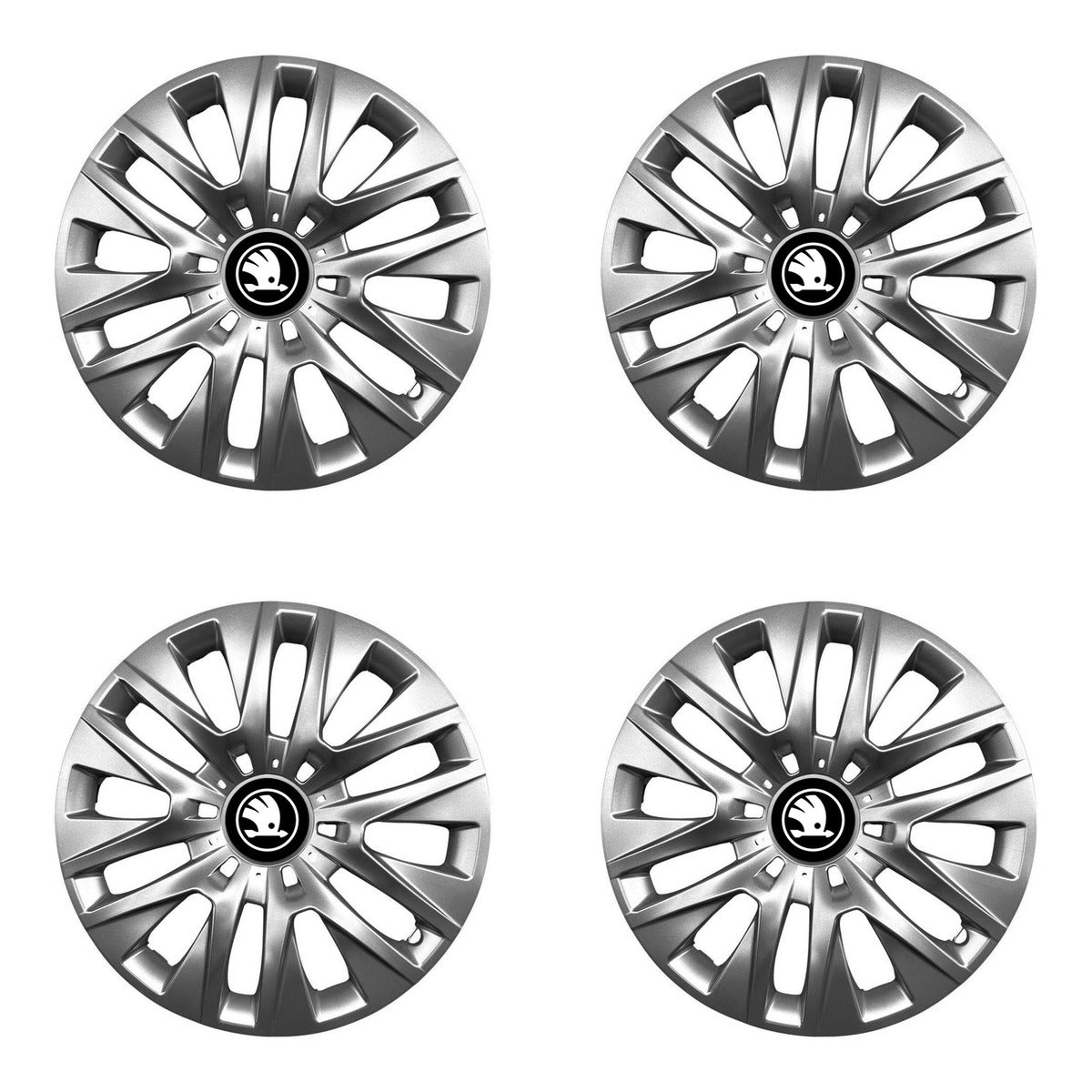 Set 4 capace roti potrivite jantelor de 14 inch (R14) compatibile gama SKODA NOU model - 429