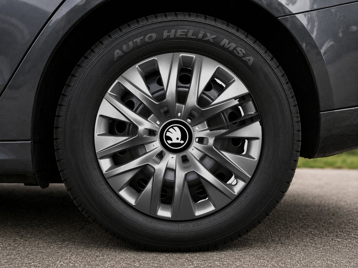 Set 4 capace roti potrivite jantelor de 15 inch (R15) compatibile gama SKODA NOU model - 429