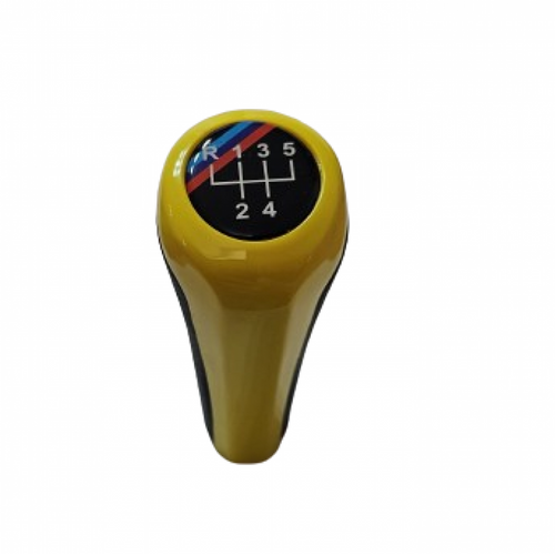 Mâner Schimbător de Viteze BMW E36, E46, E34 - 5 Viteze, Negru cu Galben