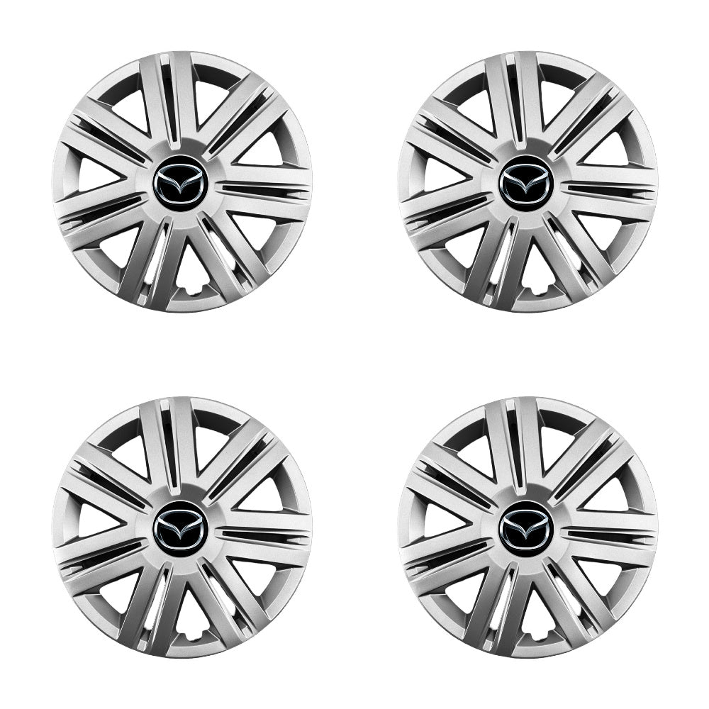 Set 4 capace roti potrivite jantelor de 14 inch compatibile Mazda, Model - 203