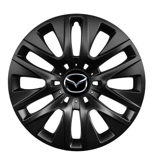 Set 4 capace roti potrivite jantelor de 16 inch compatibile MAZDA, Model 429 Black