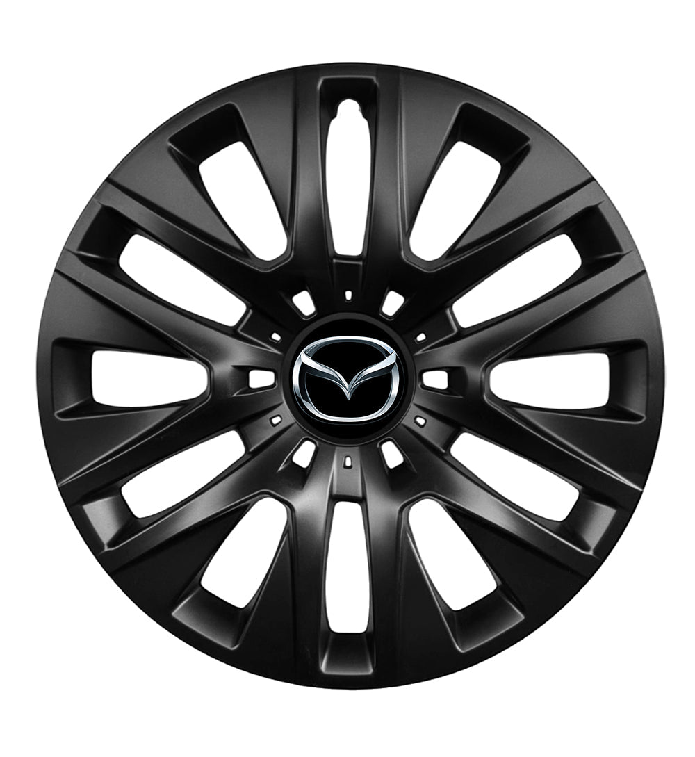 Set 4 capace roti 14 inchi (R14) compatibile gama Mazda model - 225 Black