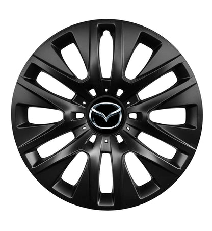 Set 4 capace roti 14 inchi (R14) compatibile gama Mazda model - 225 Black
