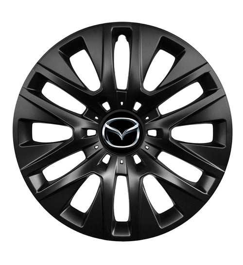 Set 4 capace roti 14 inchi (R14) compatibile gama Mazda model - 225 Black