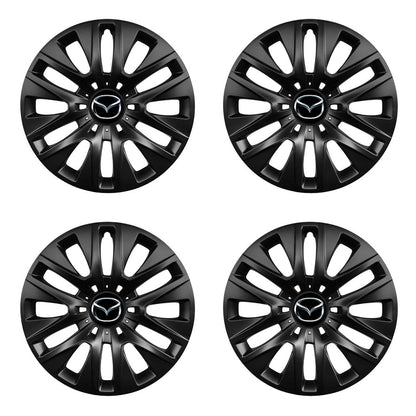 Set 4 capace roti 14 inchi (R14) compatibile gama Mazda model - 225 Black