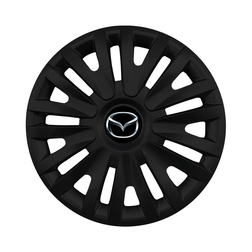 Set 4 capace roti potrivite jantelor de 15 inch compatibile MAZDA, Model - 313 Black