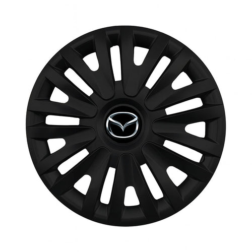 Set 4 capace roti potrivite jantelor de 15 inch compatibile MAZDA, Model - 313 Black