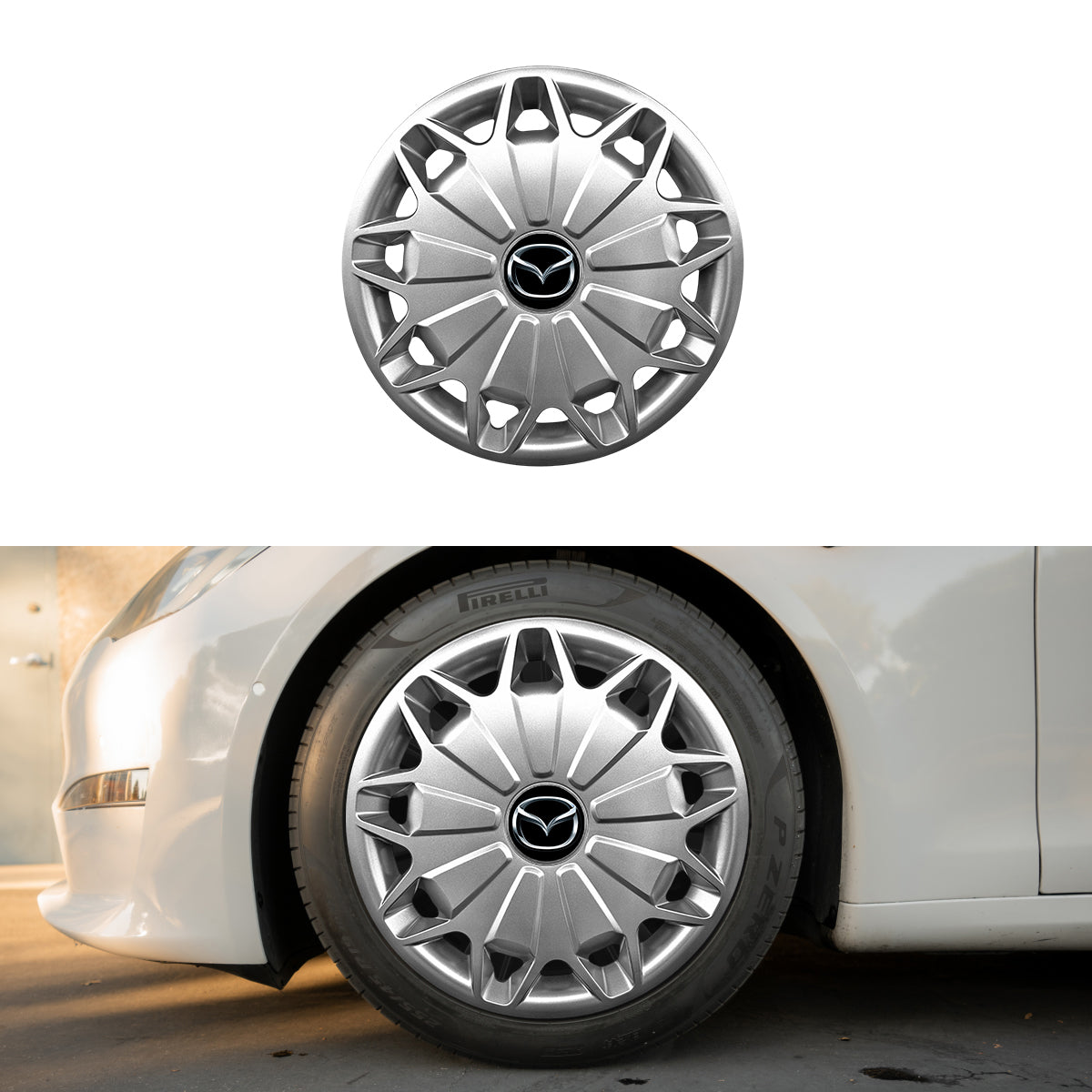 Set 4 capace roti potrivite jantelor de 16 inch compatibile gama Mazda model - 419