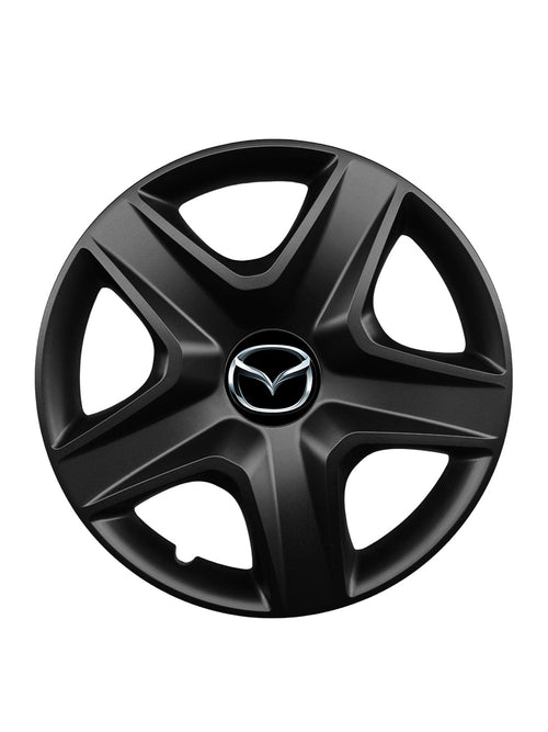 Set 4 capace roti potrivite jantelor de 16 inch compatibile MAZDA, Model 418 Black