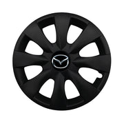 Set 4 capace roti potrivite jantelor de 15 inch compatibile MAZDA, Model - 316 Black Edition