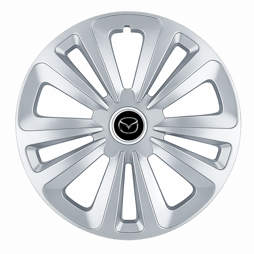 Set 4 Capace Roti Terra Gri R14, pentru Mazda