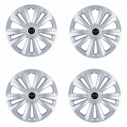 Set 4 Capace Roti Terra Gri R16, pentru Mazda