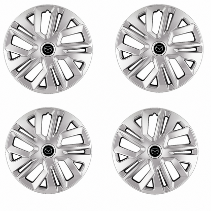 Set 4 Capace Roti 15 inchi (R15) Raven Gri, Compatibile Cu Mazda