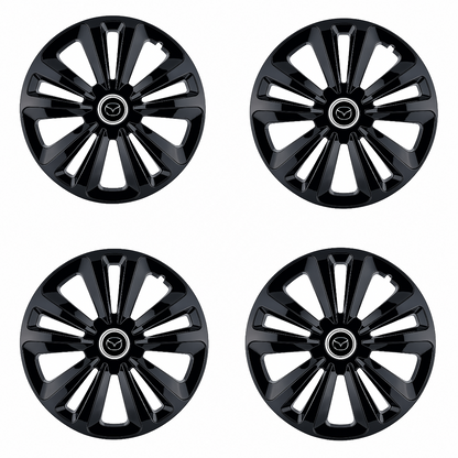 Set 4 Capace Roti Terra Negru R16, pentru Mazda