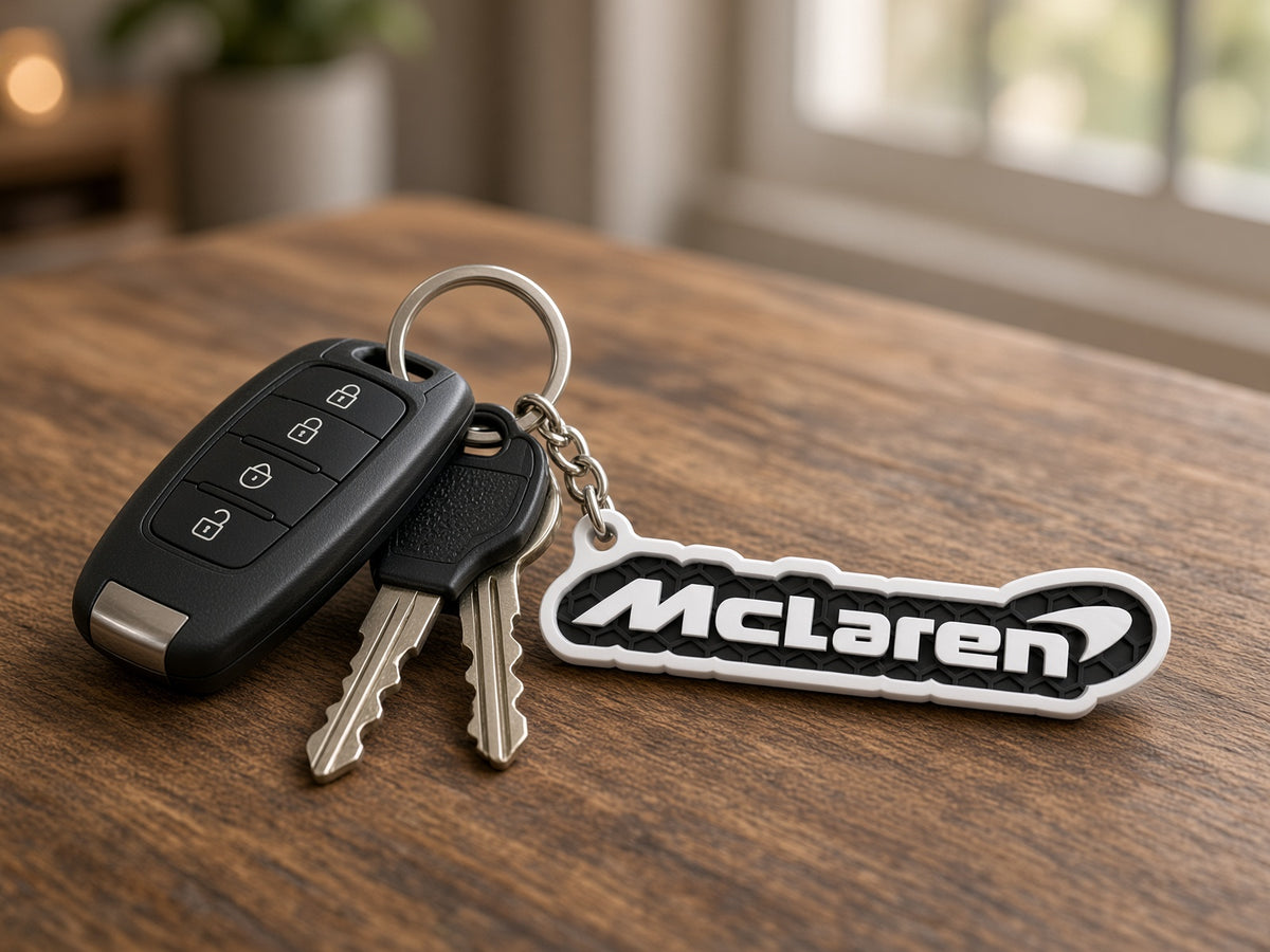 Breloc auto McLaren cu lanț și inel