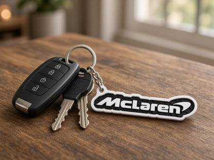 Breloc auto McLaren cu lanț și inel