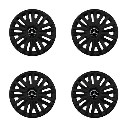 Set 4 capace roti potrivite jantelor de 15 inch compatibile MERCEDES, Model - 313 Black