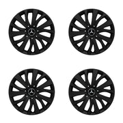 Set 4 capace roti potrivite jantelor de 15 inch compatibile MERCEDES, Model - 345 Black Edition