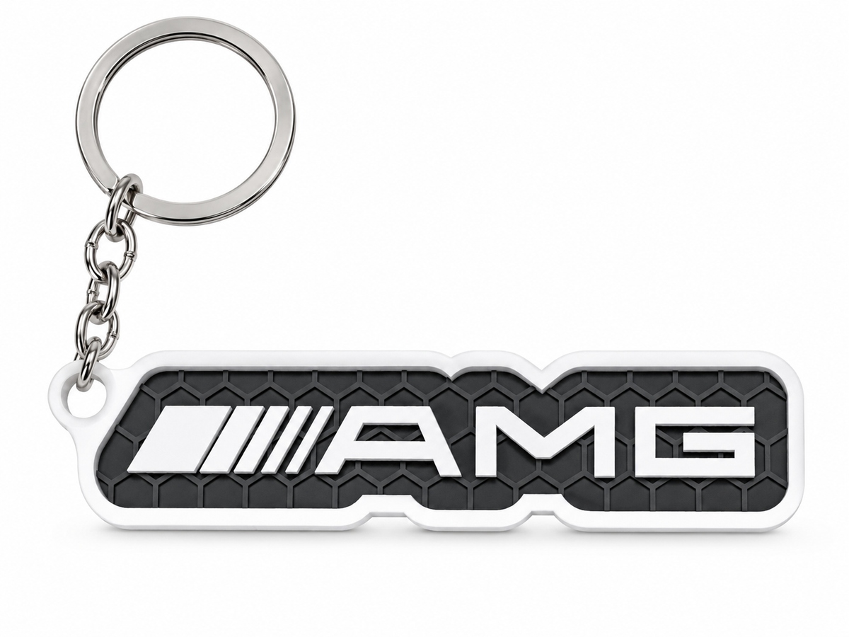 Breloc auto Mercedes-AMG cu lanț și inel