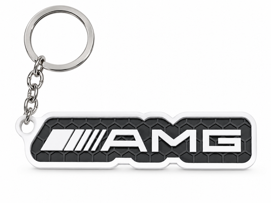 Breloc auto Mercedes-AMG cu lanț și inel