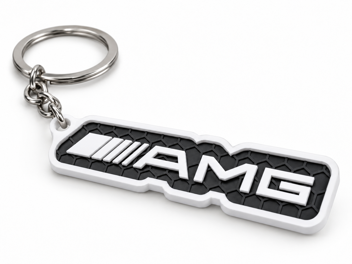 Breloc auto Mercedes-AMG cu lanț și inel