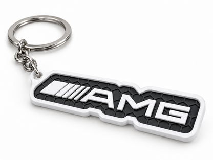 Breloc auto Mercedes-AMG cu lanț și inel