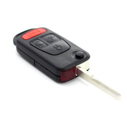 Mercedes Benz - Carcasa tip cheie briceag cu 3 butoane, buton panica, lama 2 "piste"