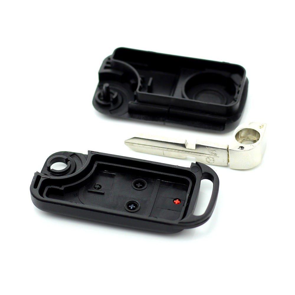 Mercedes Benz - Carcasa tip cheie briceag cu 3 butoane, buton panica, lama 4 "piste"