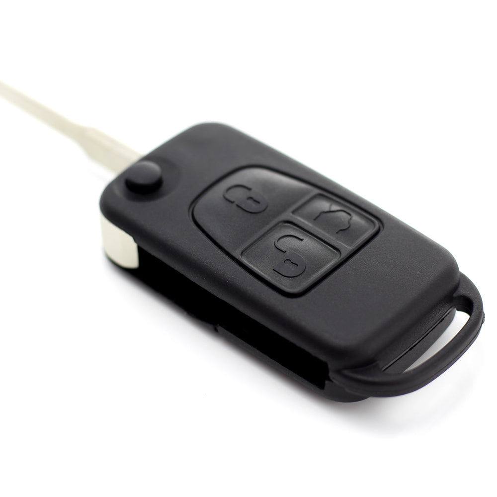 Mercedes Benz - Carcasa tip cheie briceag cu 3 butoane, lama 2 "piste"