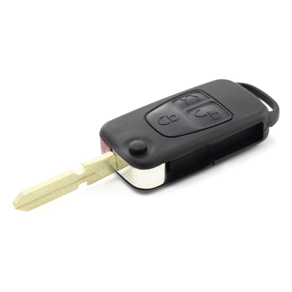 Mercedes Benz - Carcasa tip cheie briceag cu 3 butoane, lama 4 "piste"