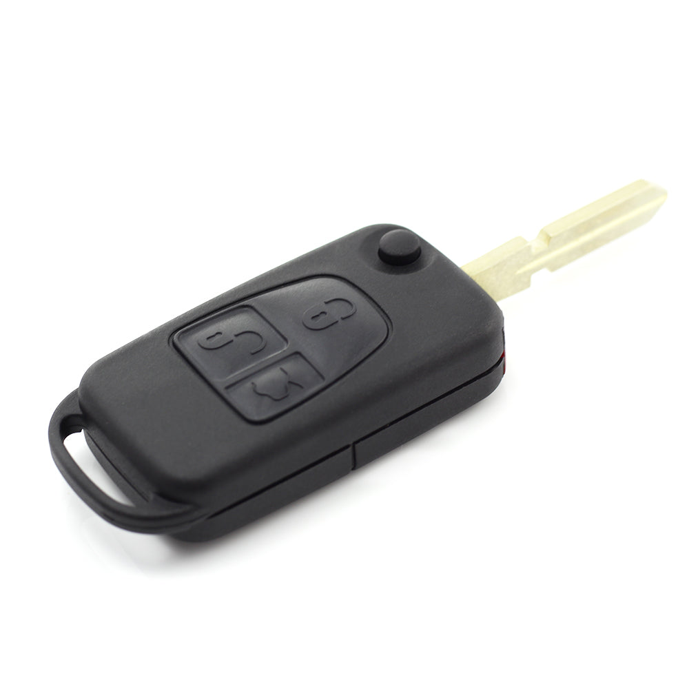 Mercedes Benz - Carcasa tip cheie briceag cu 3 butoane, lama 4 "piste"