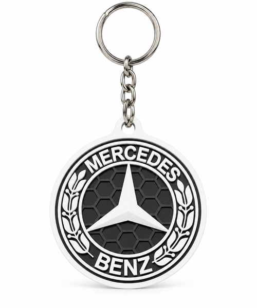 Breloc auto Mercedes-Benz cu lanț și inel