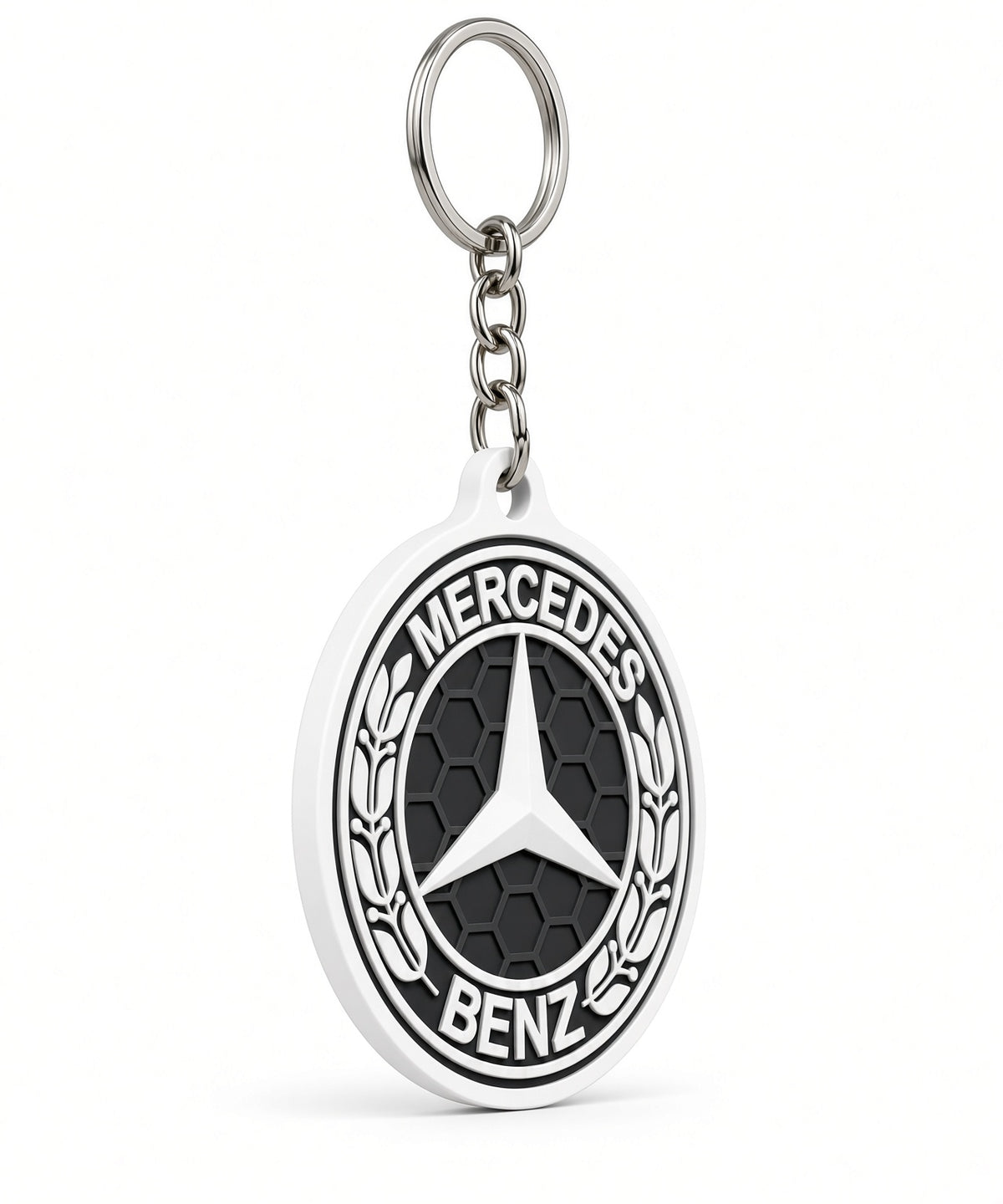 Breloc auto Mercedes-Benz cu lanț și inel