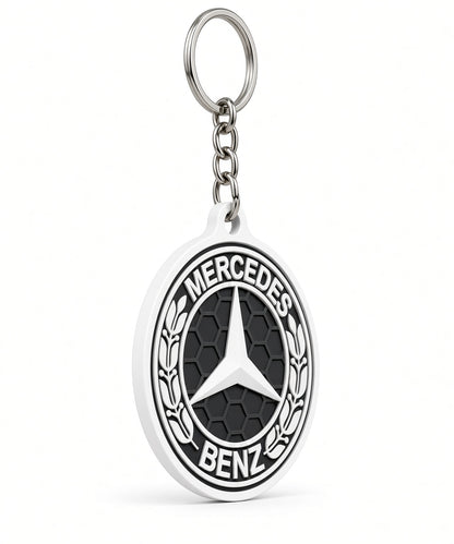 Breloc auto Mercedes-Benz cu lanț și inel