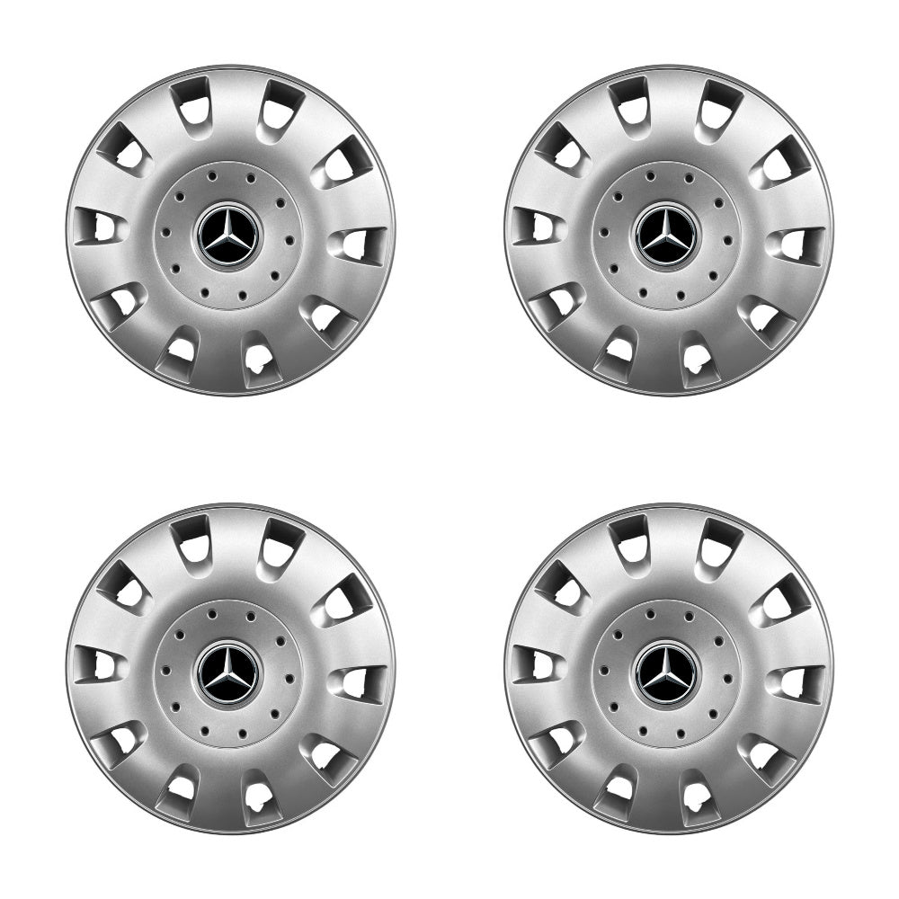 Set 4 capace roti 15 inchi (R15) compatibile MERCEDES A-CLASS, C-CLASS, VITO, VANEO, T1, T2, VIANO, MODEL-304