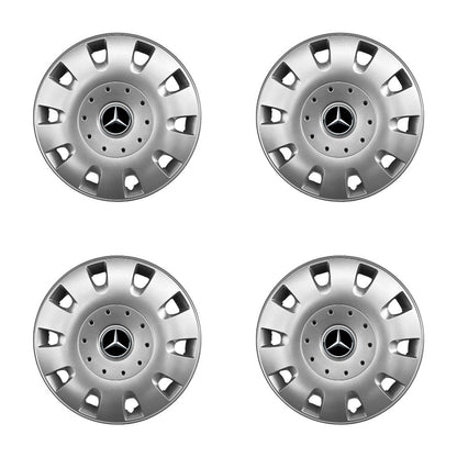 Set 4 capace roti 15 inchi (R15) compatibile MERCEDES A-CLASS, C-CLASS, VITO, VANEO, T1, T2, VIANO, MODEL-304