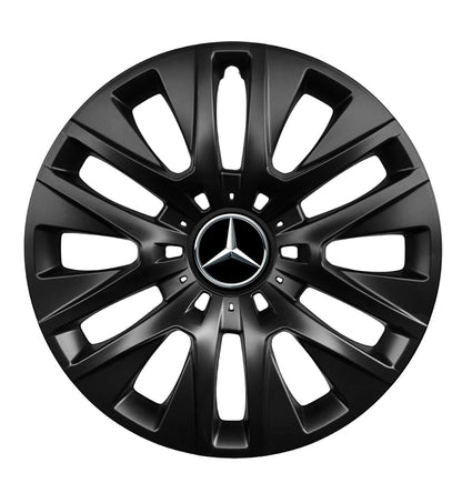 Set 4 capace roti 14 inchi (R14) compatibile gama Mercedes model - 225 Black