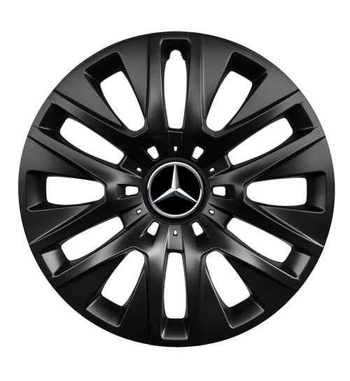 Set 4 capace roti 14 inchi (R14) compatibile gama Mercedes model - 225 Black